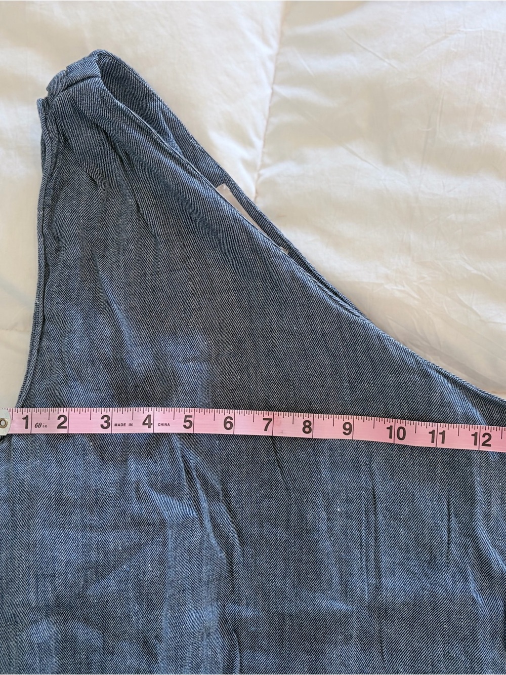 LOFT One-Shoulder Tank Top in Slate Blue - Picture 2 of 4